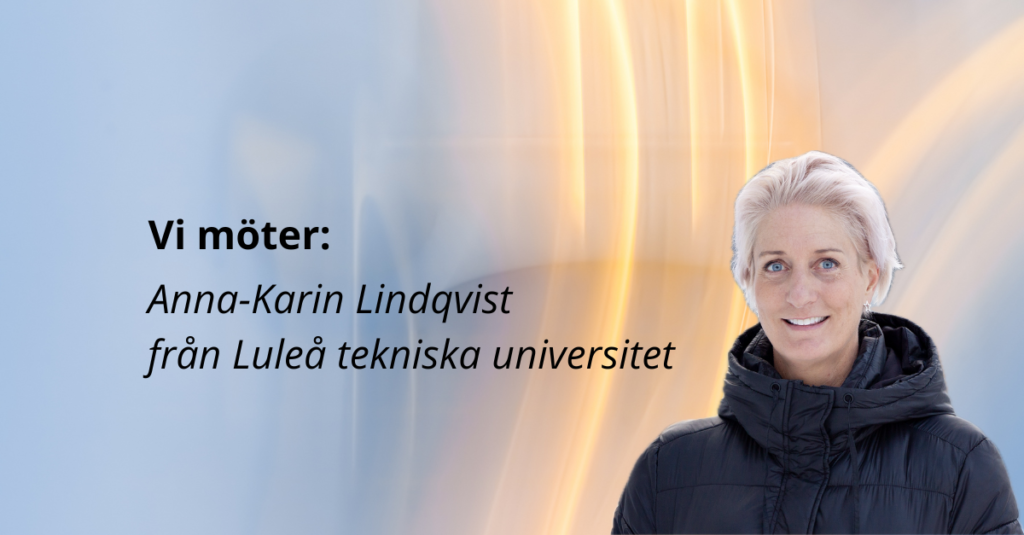 Vi möter Anna-Karin Lindqvist, LULEÅ TEKNISKA UNIVERSITET.